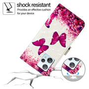 For Blackview A53 3D Painting Horizontal Flip Leather Phone Case(Rose Butterfly)