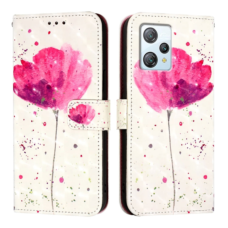 For Blackview A53 3D Painting Horizontal Flip Leather Phone Case(Flower)
