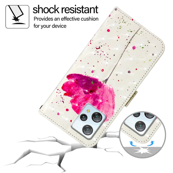 For Blackview A53 3D Painting Horizontal Flip Leather Phone Case(Flower)