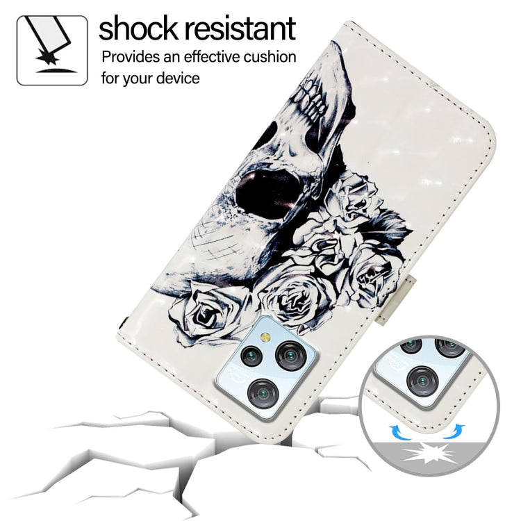 For Blackview A53 3D Painting Horizontal Flip Leather Phone Case(Skull)