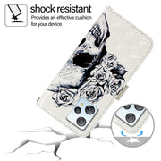 For Blackview A53 3D Painting Horizontal Flip Leather Phone Case(Skull)