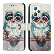 For Blackview A53 3D Painting Horizontal Flip Leather Phone Case(Grey Owl)