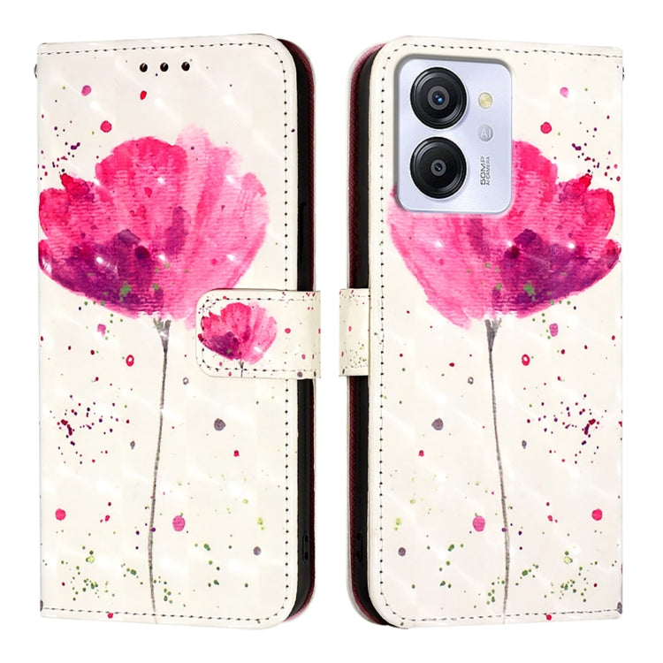 For Blackview Color 8 3D Painting Horizontal Flip Leather Phone Case(Flower)