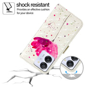 For Blackview Color 8 3D Painting Horizontal Flip Leather Phone Case(Flower)