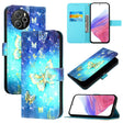 For Blackview Shark 8 3D Painting Horizontal Flip Leather Phone Case(Golden Butterfly) - More Brand by PMC TechLife | Online Shopping South Africa | PMC TechLife | Buy Now Pay Later Mobicred