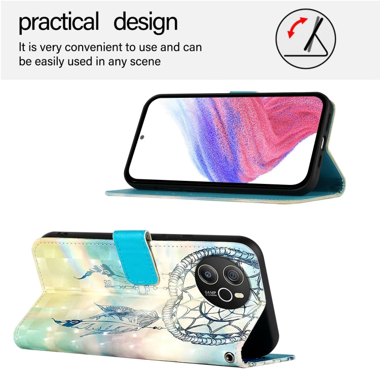 For Blackview Shark 8 3D Painting Horizontal Flip Leather Phone Case(Dream Wind Chimes)