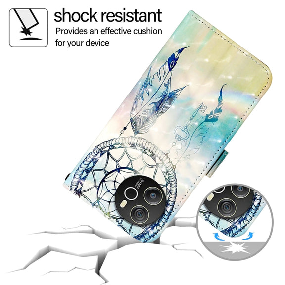 For Blackview Shark 8 3D Painting Horizontal Flip Leather Phone Case(Dream Wind Chimes)