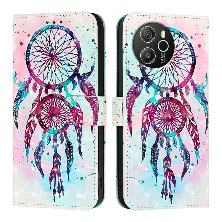 For Blackview Shark 8 3D Painting Horizontal Flip Leather Phone Case(Color Drop Wind Chimes)