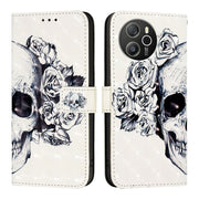 For Blackview Shark 8 3D Painting Horizontal Flip Leather Phone Case(Skull)
