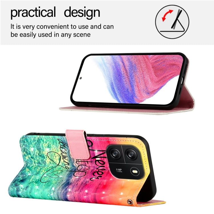 For Blackview Wave 6C 3D Painting Horizontal Flip Leather Phone Case(Chasing Dreams)