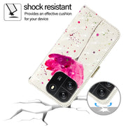For Blackview Wave 6C 3D Painting Horizontal Flip Leather Phone Case(Flower)