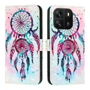For Blackview Wave 6C 3D Painting Horizontal Flip Leather Phone Case(Color Drop Wind Chimes)