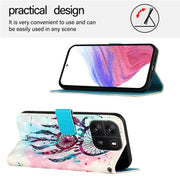For Blackview Wave 6C 3D Painting Horizontal Flip Leather Phone Case(Color Drop Wind Chimes)