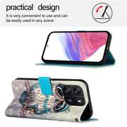 For Blackview Wave 6C 3D Painting Horizontal Flip Leather Phone Case(Grey Owl)