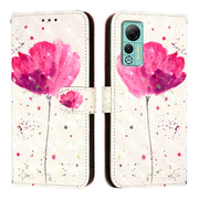 For Ulefone Note 14 3D Painting Horizontal Flip Leather Phone Case(Flower)