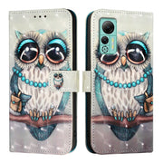 For Ulefone Note 14 3D Painting Horizontal Flip Leather Phone Case(Grey Owl)