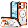 For iPhone 16 Plus Transparent Acrylic MagSafe Lens Holder Phone Case(Orange) - iPhone 16 Plus Cases by PMC TechLife | Online Shopping South Africa | PMC TechLife | Buy Now Pay Later Mobicred