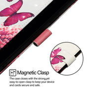 For Google Pixel 9 3D Painting Horizontal Flip Leather Phone Case(Rose Butterfly)