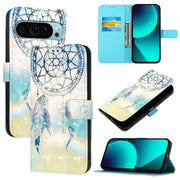 For Google Pixel 9 / 9 Pro 3D Painting Horizontal Flip Leather Phone Case(Dream Wind Chimes)
