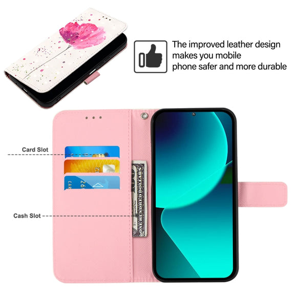 For Google Pixel 9 3D Painting Horizontal Flip Leather Phone Case(Flower)