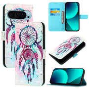 For Google Pixel 9 / 9 Pro 3D Painting Horizontal Flip Leather Phone Case(Color Drop Wind Chimes)