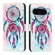 For Google Pixel 9 / 9 Pro 3D Painting Horizontal Flip Leather Phone Case(Color Drop Wind Chimes)