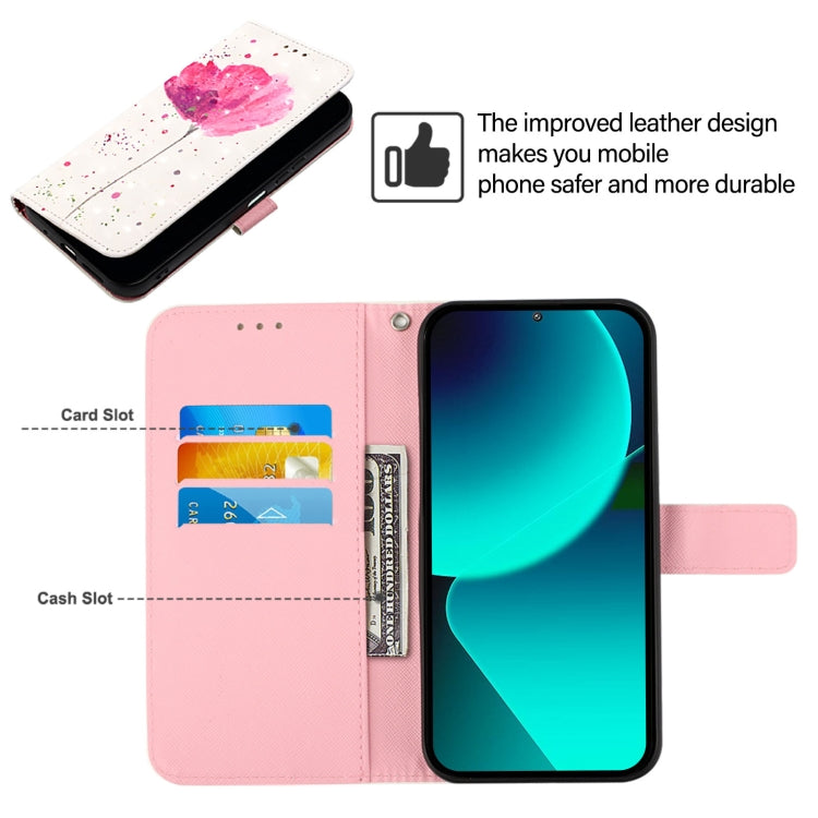 For Google Pixel 9 Pro XL 3D Painting Horizontal Flip Leather Phone Case(Flower)