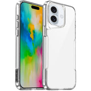 For iPhone 16 Acrylic + TPU Transparent Full Coverage Phone Case