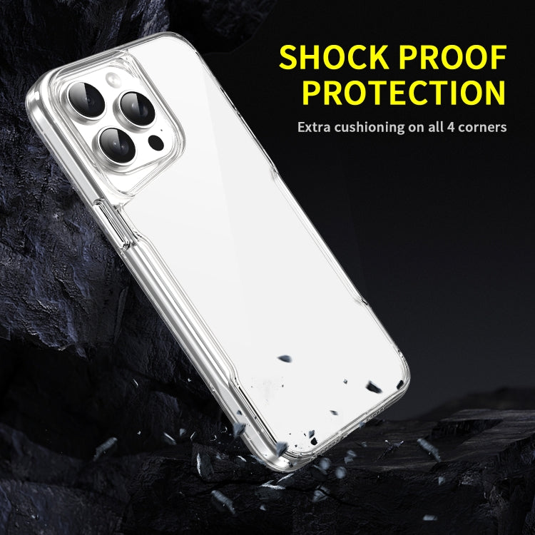 For iPhone 16 Acrylic + TPU Transparent Full Coverage Phone Case