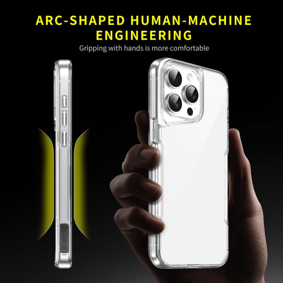 For iPhone 16 Acrylic + TPU Transparent Full Coverage Phone Case