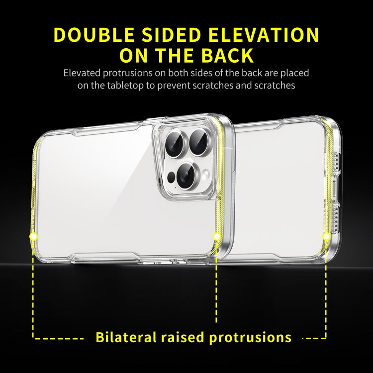 For iPhone 16 Acrylic + TPU Transparent Full Coverage Phone Case