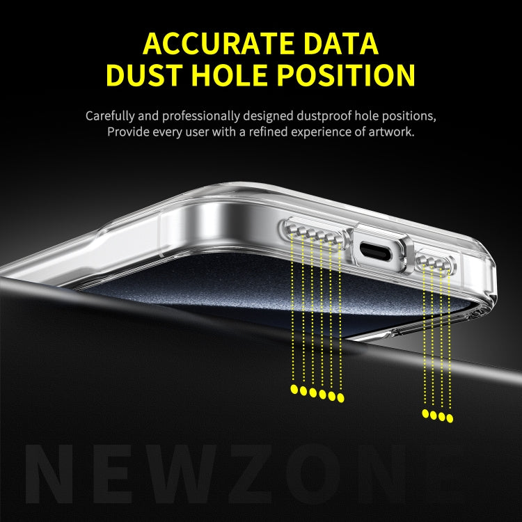 For iPhone 16 Acrylic + TPU Transparent Full Coverage Phone Case