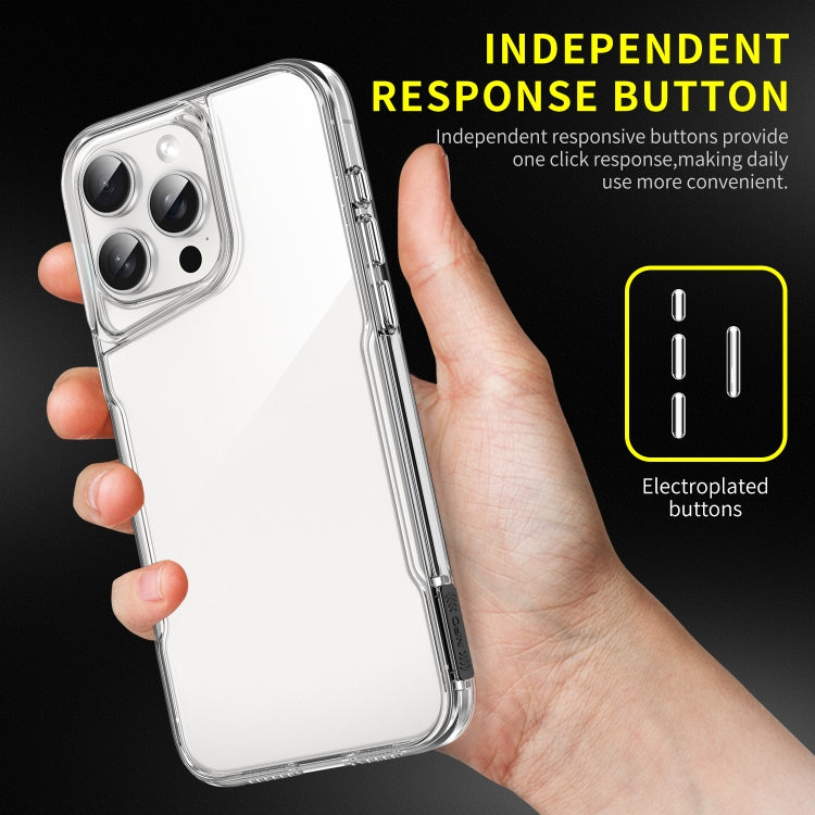 For iPhone 16 Acrylic + TPU Transparent Full Coverage Phone Case
