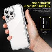 For iPhone 16 Acrylic + TPU Transparent Full Coverage Phone Case