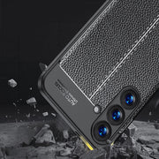 For Samsung Galaxy S25 5G Litchi Texture Shockproof TPU Phone Case(Black)