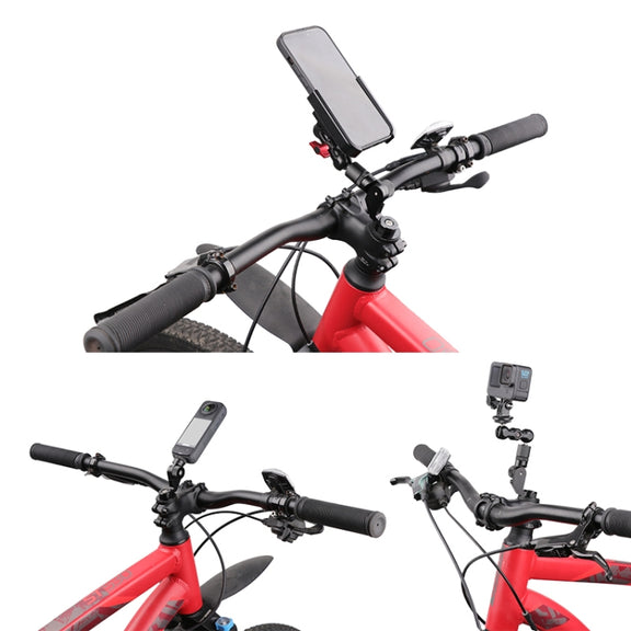 Bicycle Handlebar Holder Pea Clip Adapter 50cm Rod Set