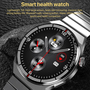 1.3 inch Leather Band IP68 Water-resistant Smart Watch Support Bluetooth Call(Black)