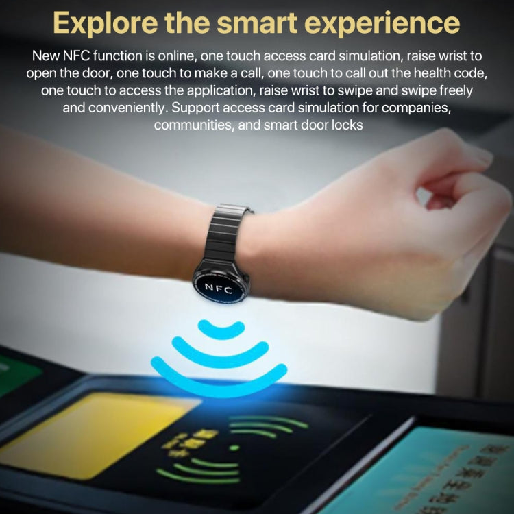 1.3 inch Leather Band IP68 Water-resistant Smart Watch Support Bluetooth Call(Black)