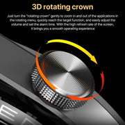 1.3 inch Leather Band IP68 Water-resistant Smart Watch Support Bluetooth Call(Black)