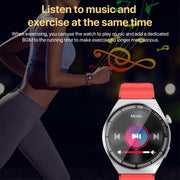 1.3 inch Leather Band IP68 Water-resistant Smart Watch Support Bluetooth Call(Black)