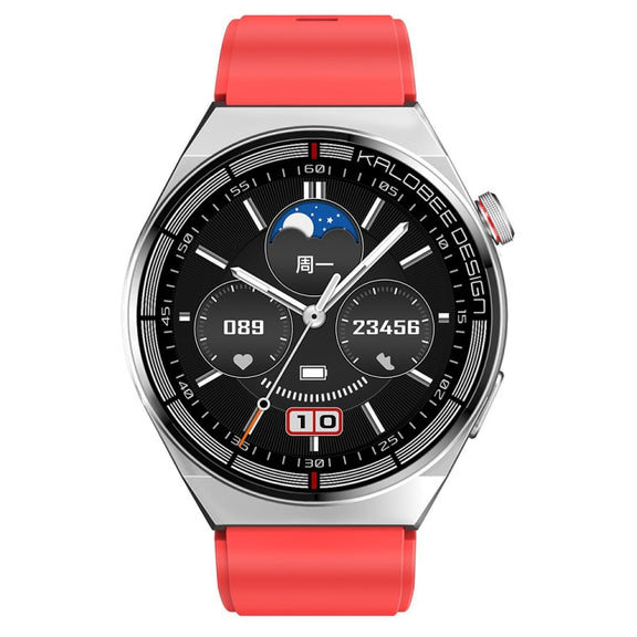 1.3 inch Silicone Band IP68 Water-resistant Smart Watch Support Bluetooth Call(Red)