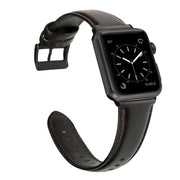 For Apple Watch Ultra 49mm Oil Wax Genuine Leather Watch Band(Dark Brown)