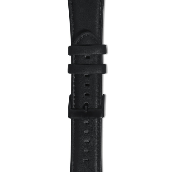For Apple Watch Series 4 40mm Oil Wax Genuine Leather Watch Band(Black)