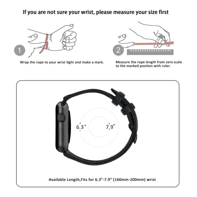 For Apple Watch Ultra 49mm Oil Wax Genuine Leather Watch Band(Black)