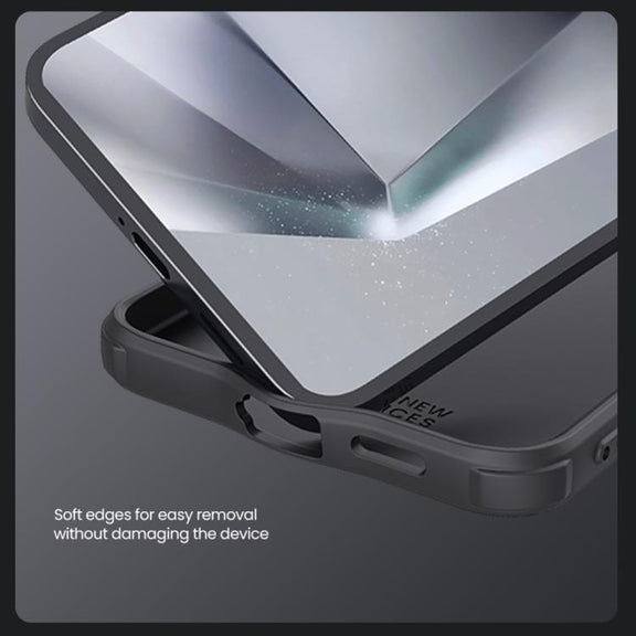 For Samsung Galaxy S25 5G NILLKIN Black Mirror Pro Series Camshield PC Phone Case(Black)