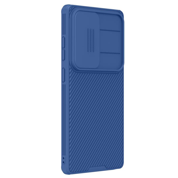 For Samsung Galaxy S25 Ultra 5G NILLKIN Black Mirror Pro Series Camshield PC Phone Case(Blue)