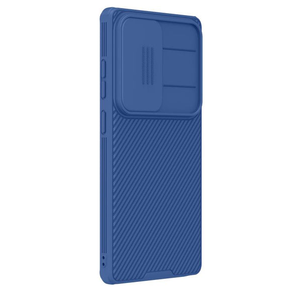For Samsung Galaxy S25 Ultra 5G NILLKIN Black Mirror Pro Series Camshield PC Phone Case(Blue)