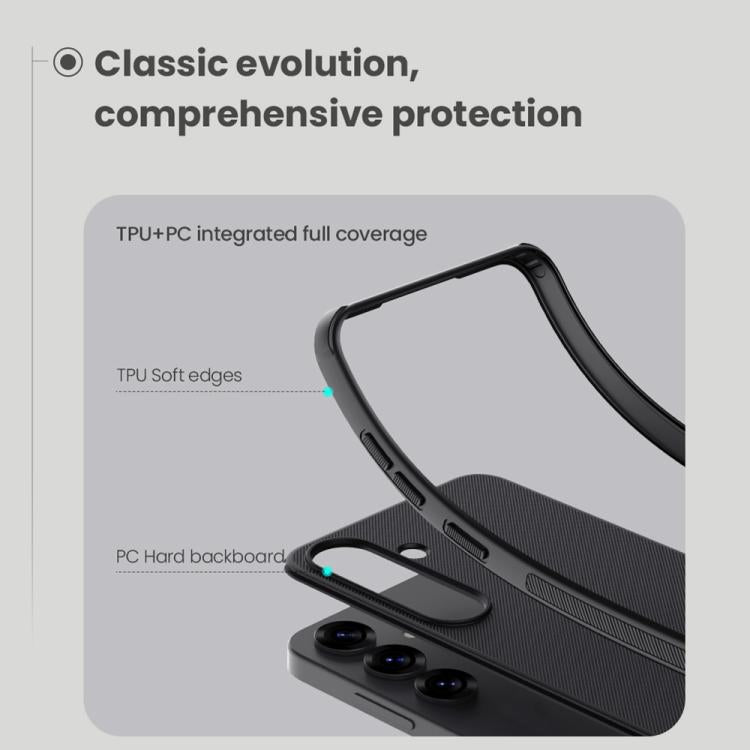 For Samsung Galaxy S25+ 5G NILLKIN Frosted Shield Pro PC + TPU Phone Case(Black)