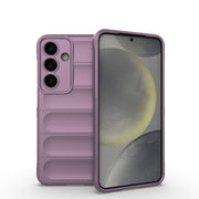 For Samsung Galaxy S25 5G Magic Shield TPU + Flannel Phone Case(Purple)