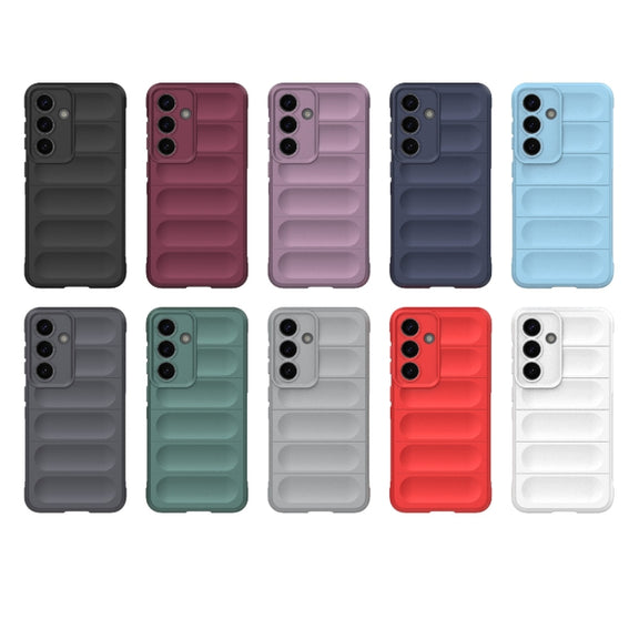 For Samsung Galaxy S25 5G Magic Shield TPU + Flannel Phone Case(Purple)